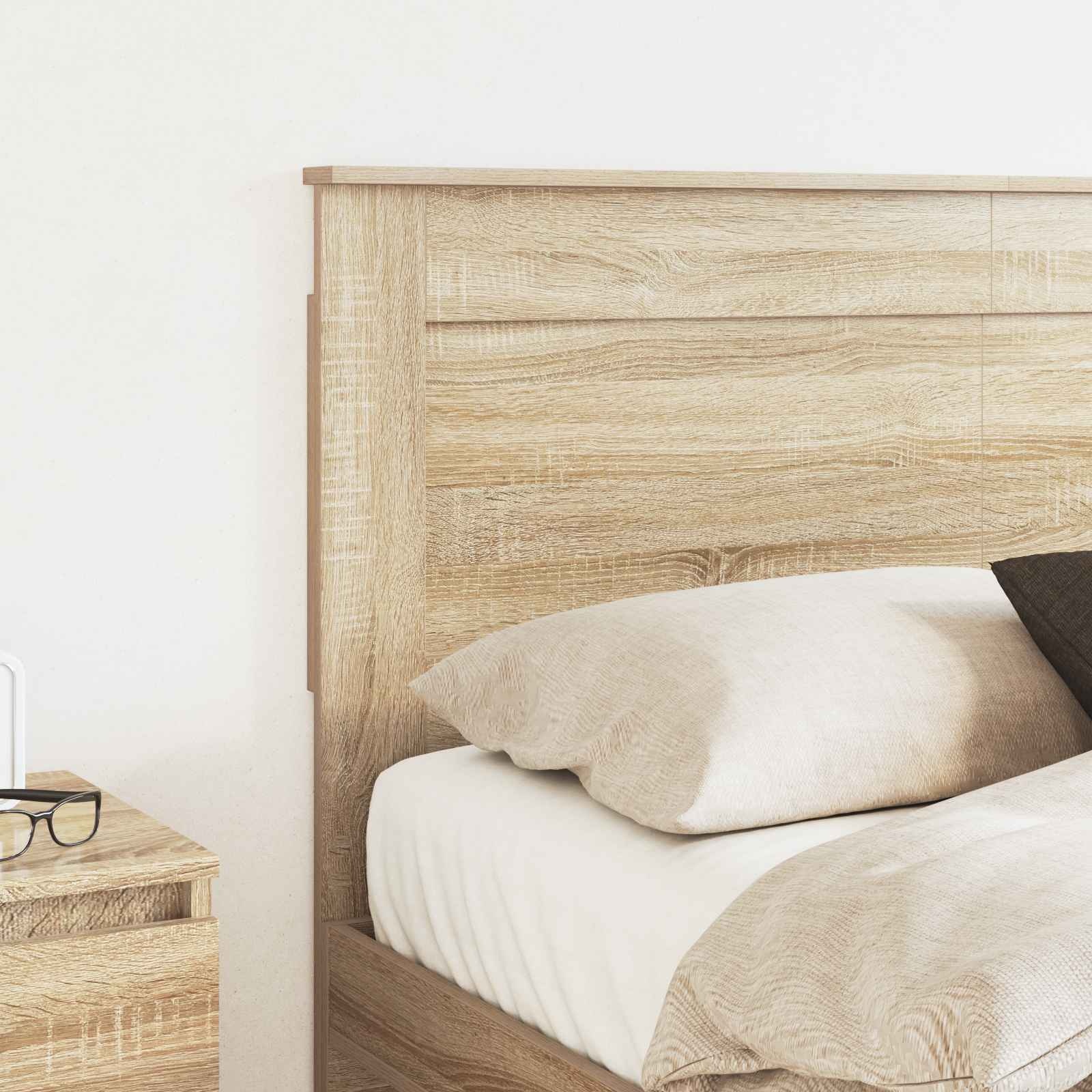 Vidaxl Bettkopfteil Sonoma Eiche Optik - 143x100cm - bis zu 34% reduziert