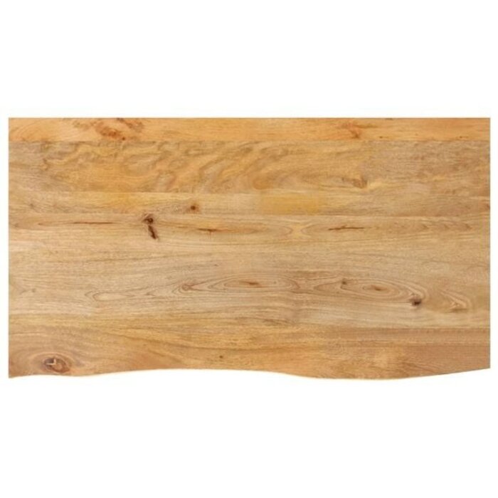 Vidaxl Massive Mangoholz Tischplatte, Naturkante, 110x60cm - bis zu 35% Rabatt