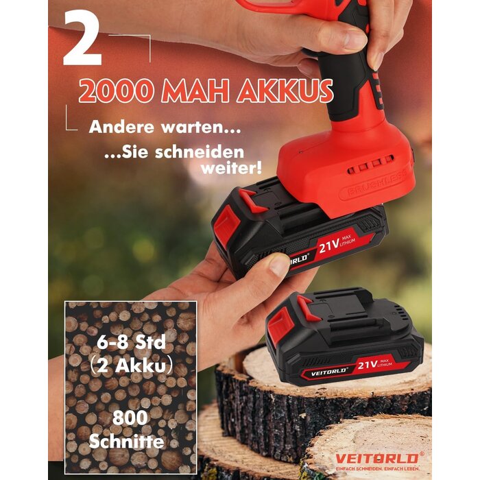 Elektrische Teleskop-Astschere 40 mm - jetzt bis zu 35 % Rabatt sichern!