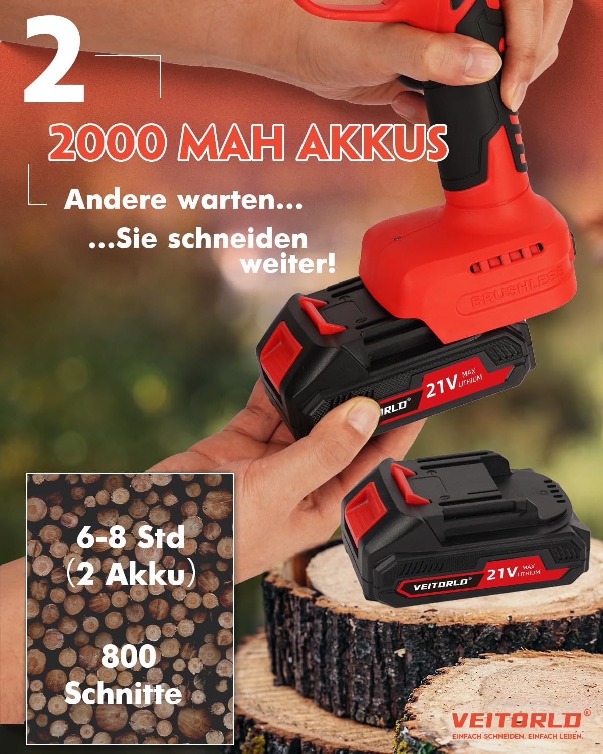 Elektrische Teleskop-Astschere 40 mm - jetzt bis zu 35 % Rabatt sichern!