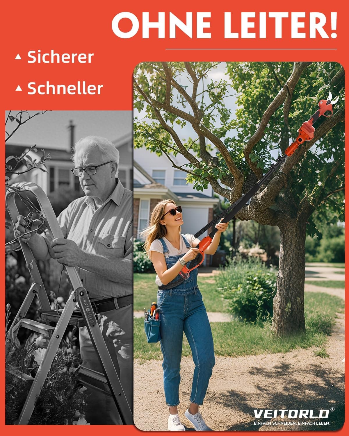 Elektrische Teleskop-Astschere 40 mm - jetzt bis zu 35 % Rabatt sichern!