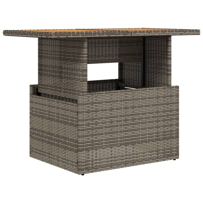 Vidaxl Flexibler Gartentisch 100x55cm aus Rattan & Akazie - bis zu 34% sparen!