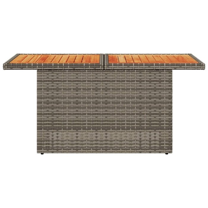 Vidaxl Flexibler Gartentisch 100x55cm aus Rattan & Akazie - bis zu 34% sparen!