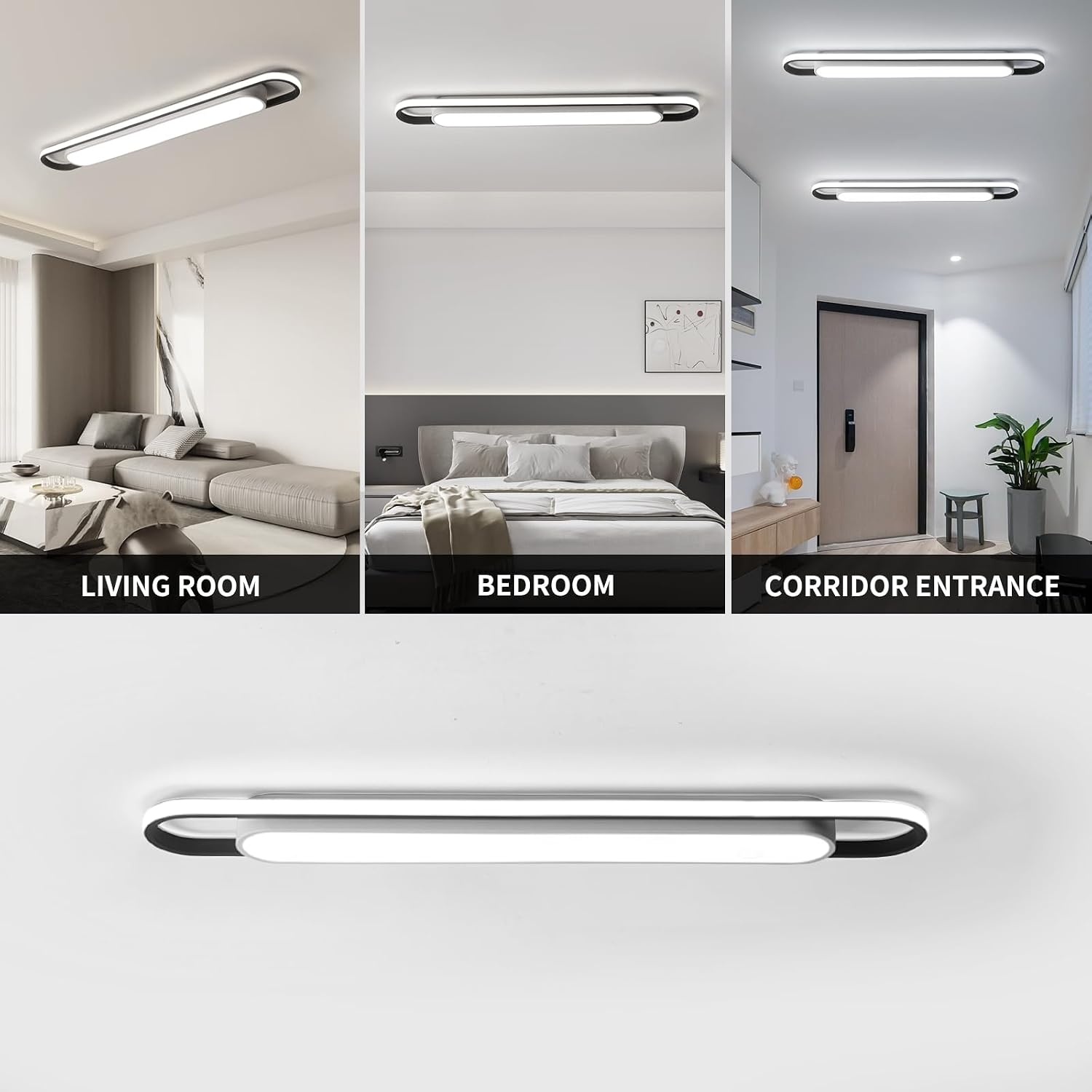 Moderne LED-Deckenleuchte 122 cm Kaltweiß - Jetzt bis zu 34% günstiger