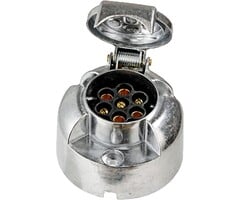 7-polig Anhängerstecker & Steckdose Set 12V Metall - 48% Rabatt