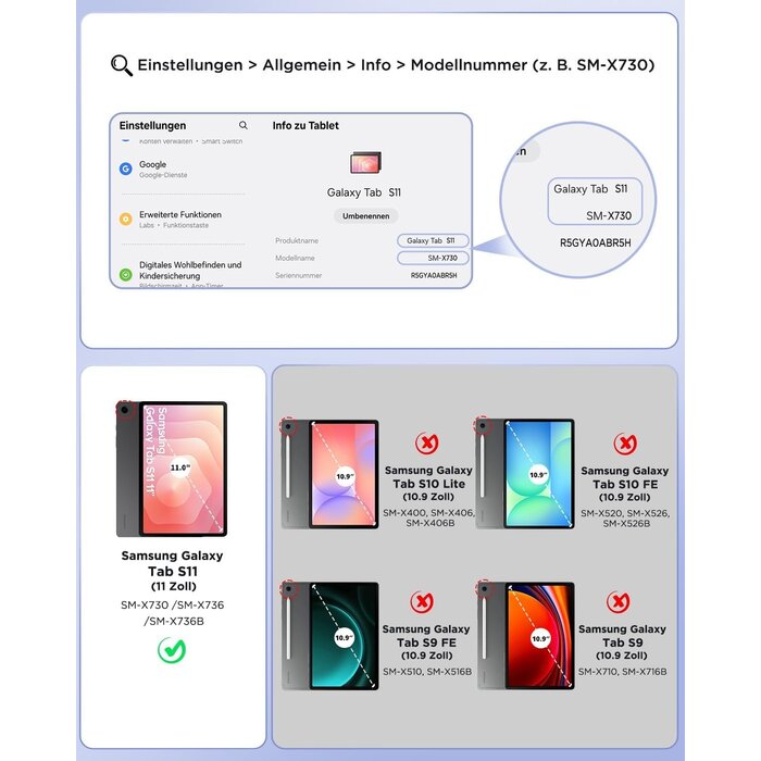 Tastatur-Hülle für Galaxy Tab S9 FE/S9 mit Touchpad & RGB - Bis zu 27% sparen