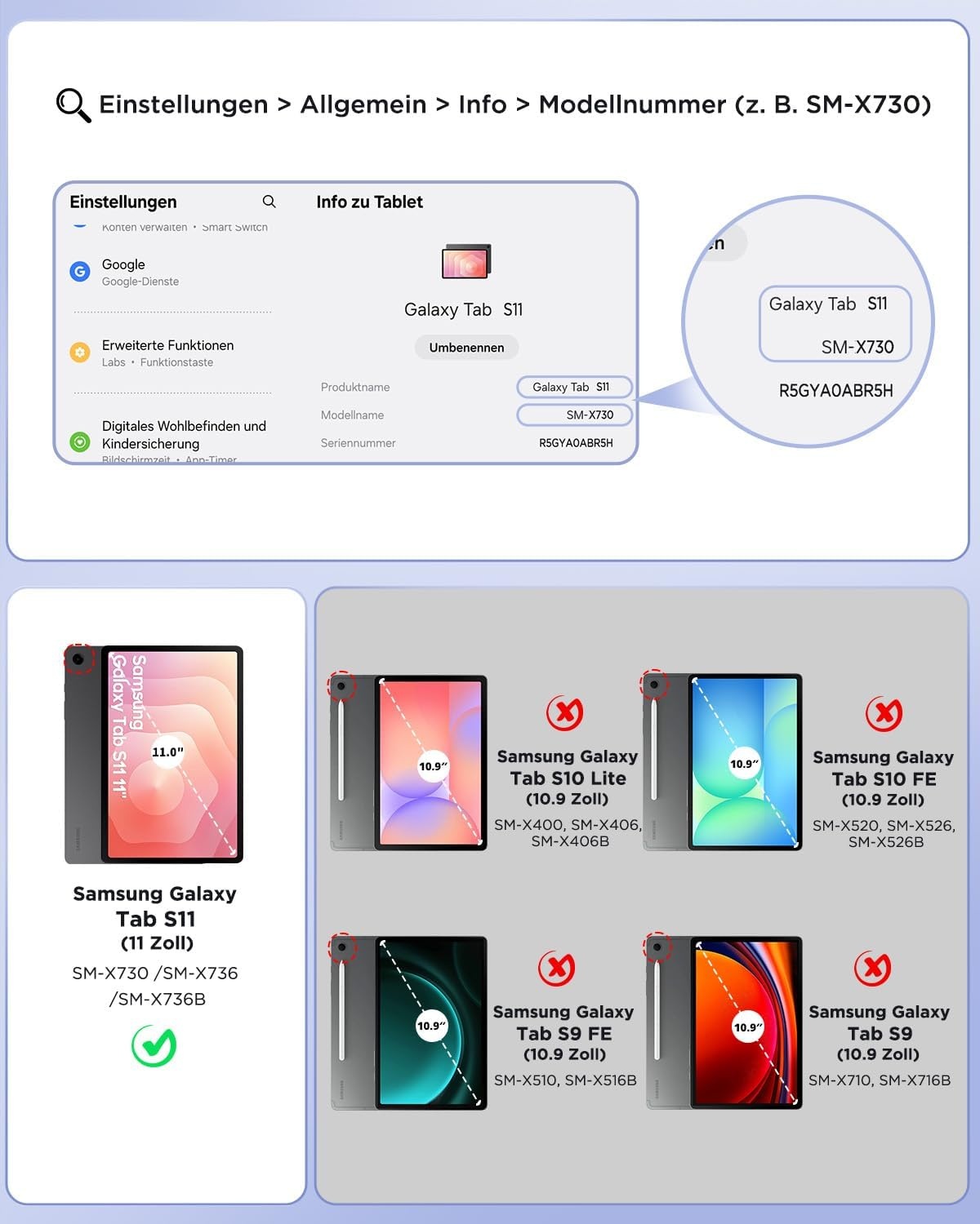 Tastatur-Hülle für Galaxy Tab S9 FE/S9 mit Touchpad & RGB - Bis zu 27% sparen