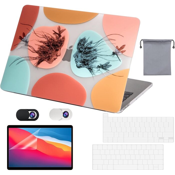 5-in-1 Hardcase-Set für MacBook Pro 13" (2016-2021) - Transparent - bis zu 26%