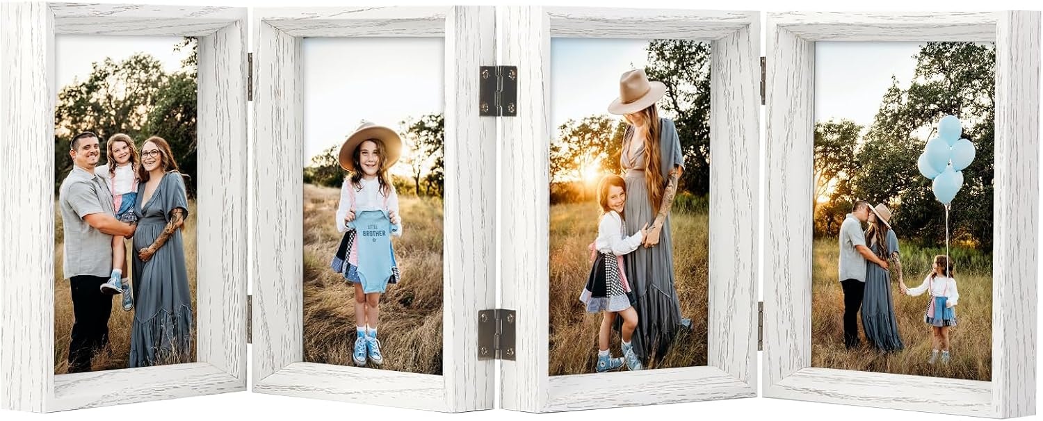 Dreifacher Fotorahmen 13x18 cm, MDF Braun, klappbar - bis zu 31% sparen