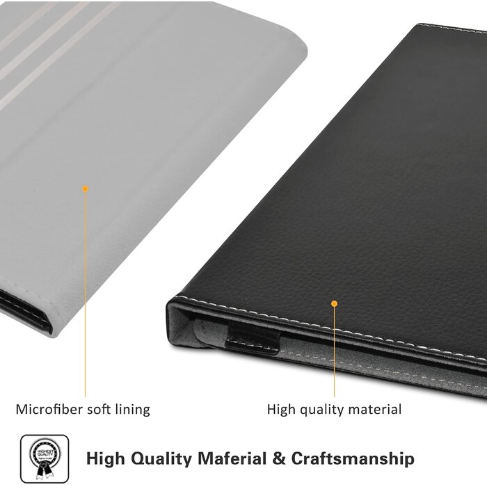 360° Tablet Flip-Hülle für 10,4 Zoll - Schwarz - bis zu 26% reduziert