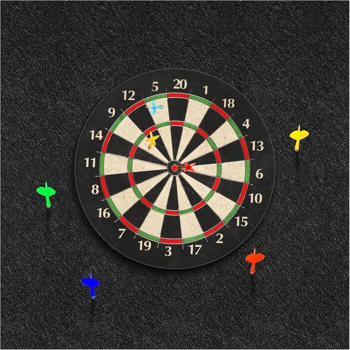 Dartscheiben-Wandschutz Filz Paneele 4er-Set - Schwarz - bis zu 26% reduziert