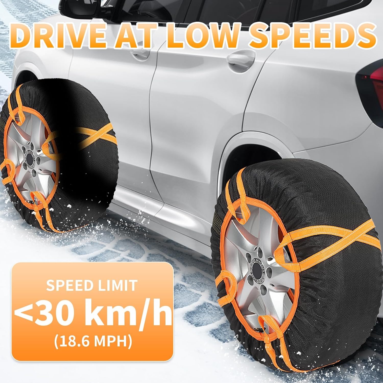 Textile Schneesocken Set - Universal für PKW & SUV - bis zu 31% Rabatt