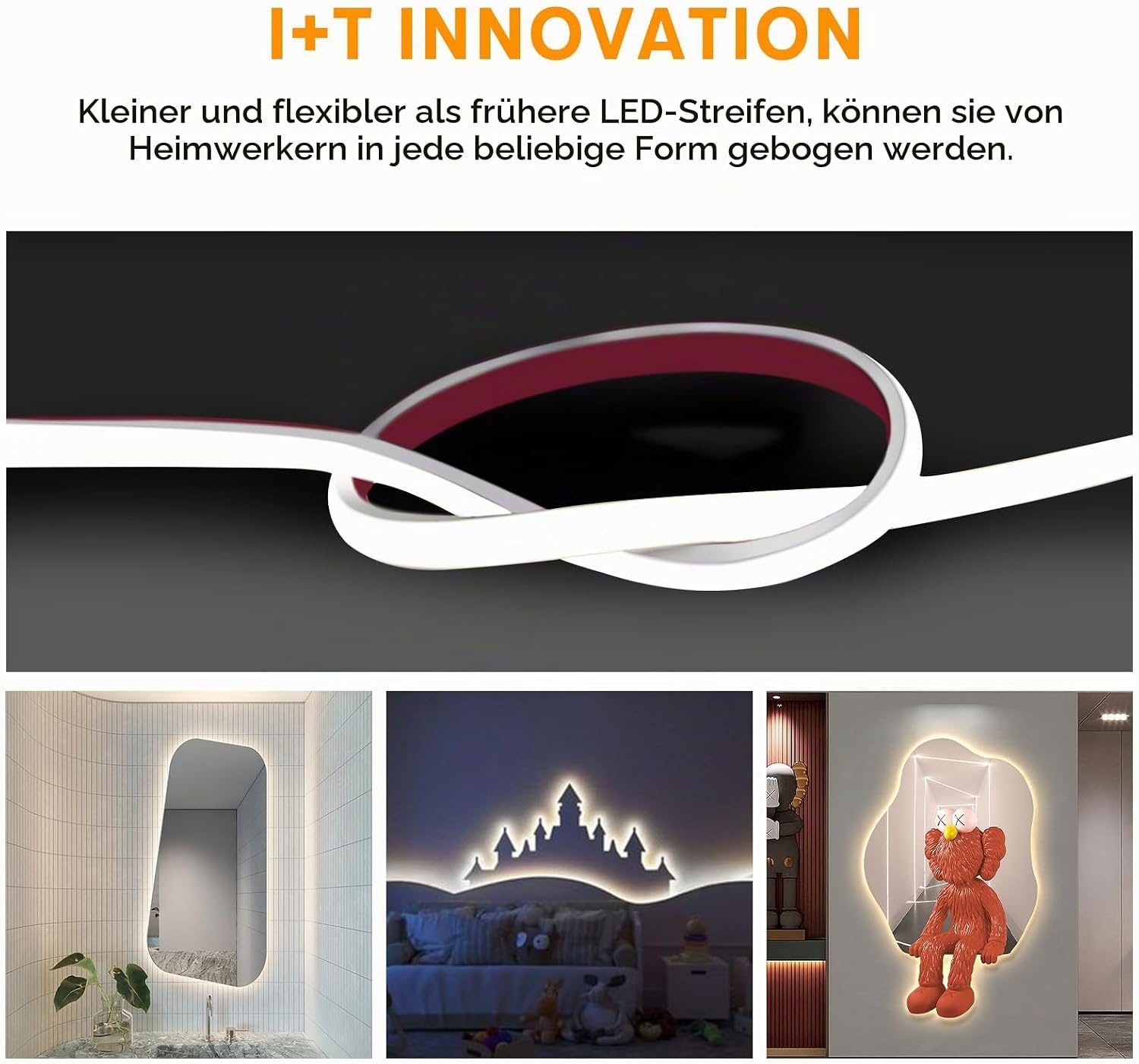 COB LED-Streifen 10m, Kaltweiß, IP67 wasserdicht - bis zu 78% Rabatt