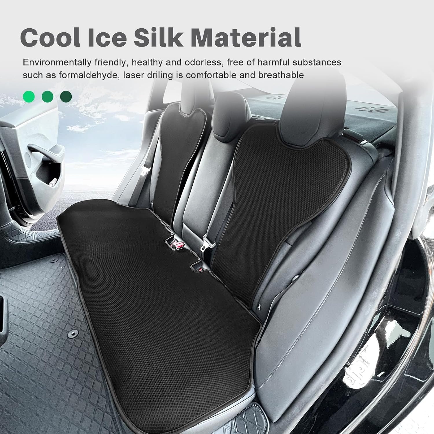 Premium Sitzauflage für Tesla Model 3 2024 - Eisseide - bis zu 28% Rabatt
