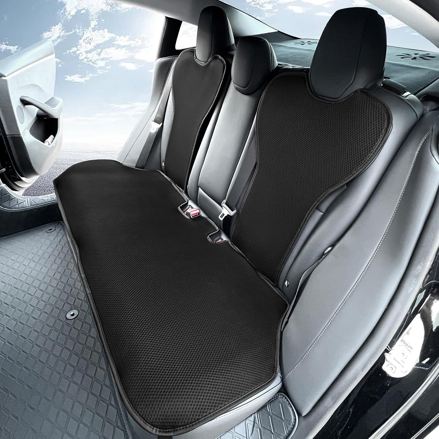 Premium Sitzauflage für Tesla Model 3 2024 - Eisseide - bis zu 28% Rabatt