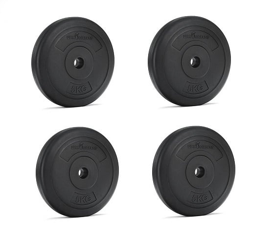 Viking Choice Hantelscheiben Set 20 kg (4x 5 kg) - bodenschonend - bis zu 33% sparen