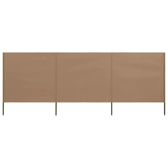Vidaxl 3-tlg. Windschutz Taupe 400x120 cm - Sparen Sie bis zu 33% im Outlet
