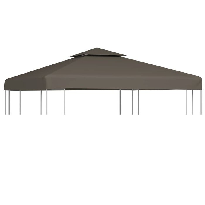 Vidaxl Hochwertiges Pavillondach 3x3m, Taupe - Jetzt bis zu 34% Rabatt sichern