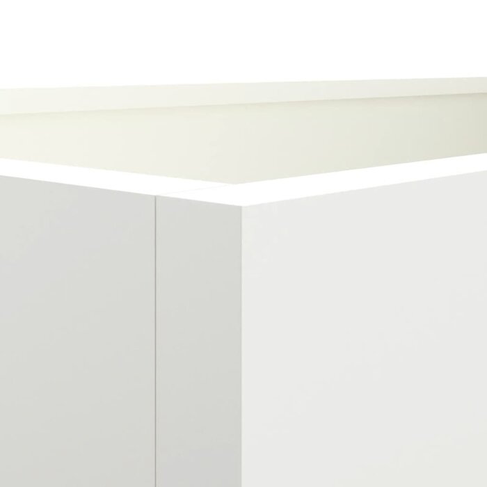 Vidaxl Stahl-Pflanzkübel 62x30x29 cm, Weiß - bis zu 33% sparen