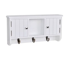 Vidaxl Wandschrank für Schlüssel und Schmuck, Weiß, 40x8,5x20 cm - 52% Rabatt