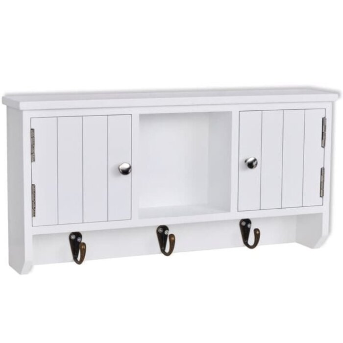 Vidaxl Wandschrank für Schlüssel & Schmuck - Weiß - Bis zu 32% Rabatt im Outlet