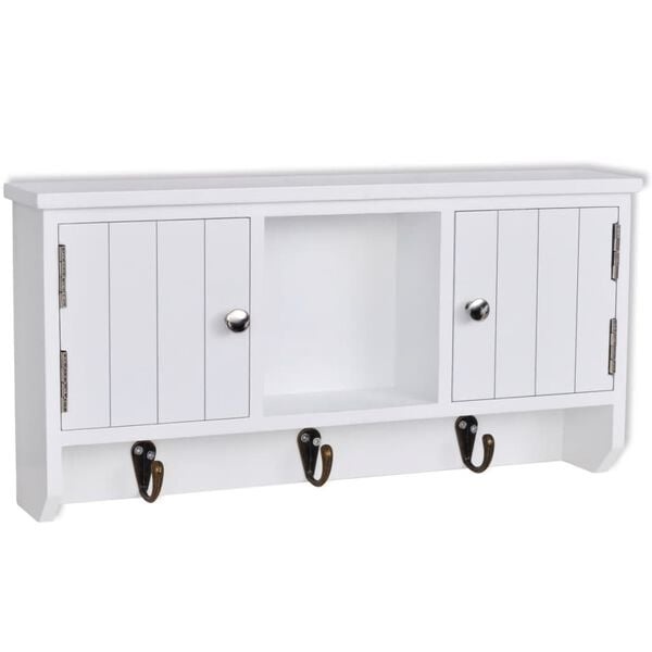 Vidaxl Wandschrank für Schlüssel & Schmuck - Weiß - Bis zu 32% Rabatt im Outlet
