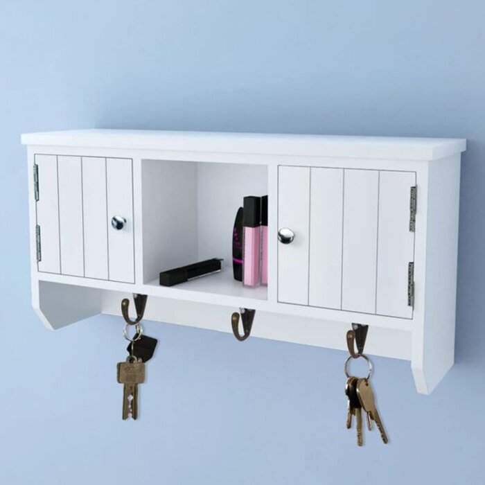 Vidaxl Wandschrank für Schlüssel & Schmuck - Weiß - Bis zu 32% Rabatt im Outlet