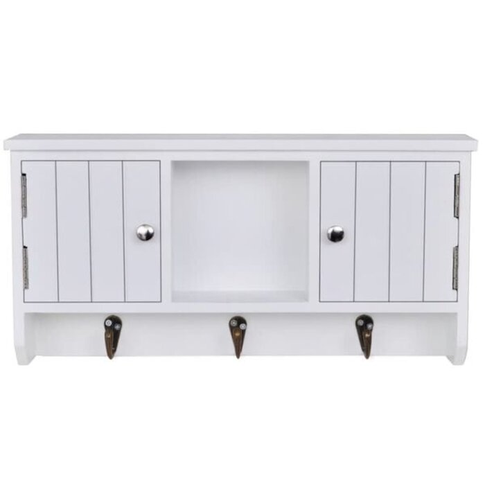 Vidaxl Wandschrank für Schlüssel & Schmuck - Weiß - Bis zu 32% Rabatt im Outlet