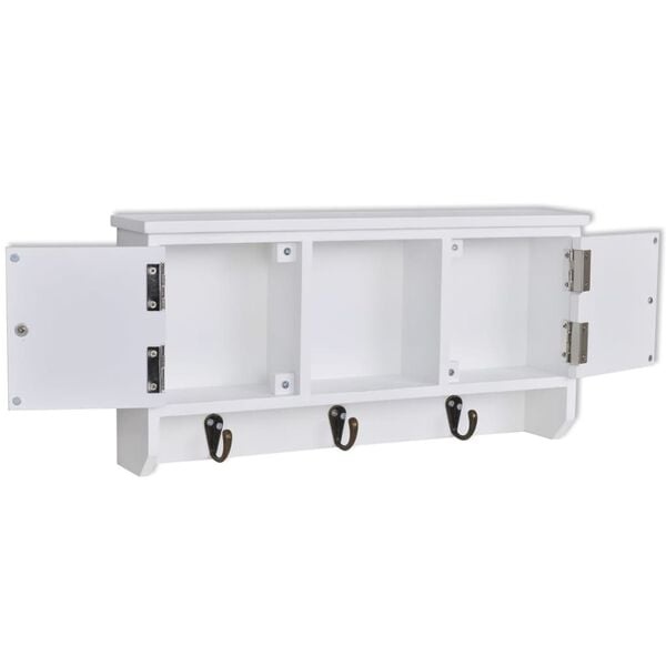 Vidaxl Wandschrank für Schlüssel & Schmuck - Weiß - Bis zu 32% Rabatt im Outlet