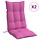 Hochlehner-Stuhlkissen 2er Set Rosa 120x50cm - bis zu 34% sparen