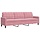 3-Sitzer Sofa 210 cm in Rosa Samt - Jetzt bis zu 35% Rabatt sichern