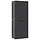Gartenschrank aus Polypropylen 65x37x165 cm - Schwarz - bis zu 35% Rabatt