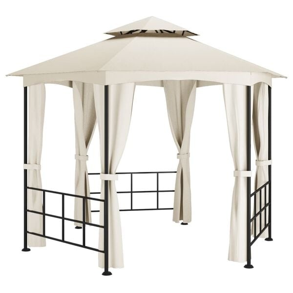 Vidaxl Gartenpavillon 3,1x2,7 m, Crème - jetzt bis zu 35% reduziert