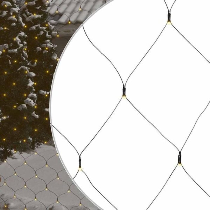 Vidaxl LED-Lichternetz 4x4 m, 544 LEDs - warmweiß, für außen & innen, bis zu 34% Rabatt