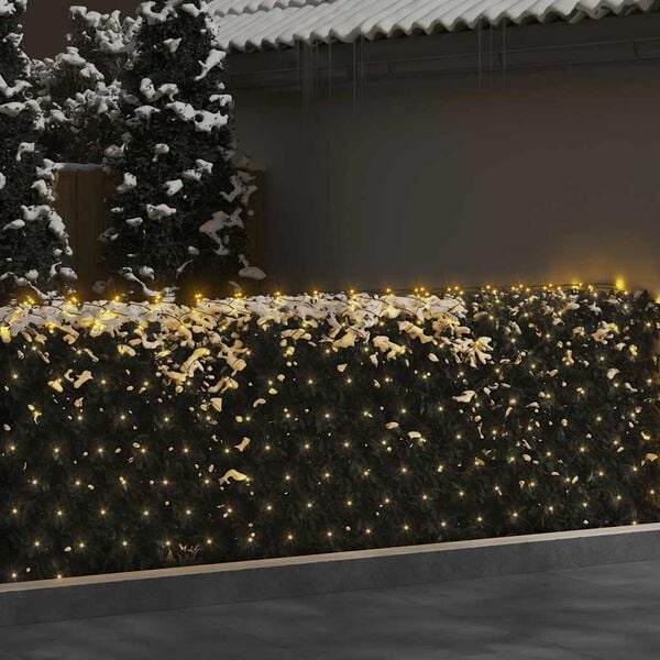 Vidaxl LED-Lichternetz 4x4 m, 544 LEDs - warmweiß, für außen & innen, bis zu 34% Rabatt