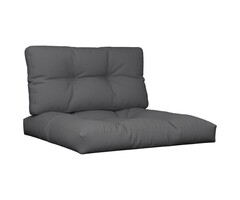 Vidaxl Palettenkissen-Set 2-teilig 70x70 cm Anthrazit - 55% Rabatt