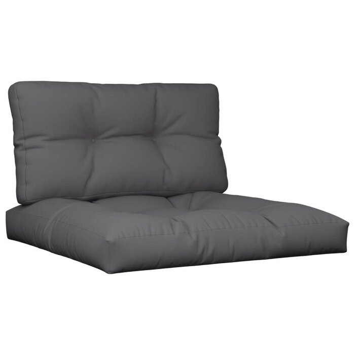 Vidaxl Palettenkissen-Set 2-teilig, 70x70 cm, Anthrazit - bis zu 34% Rabatt