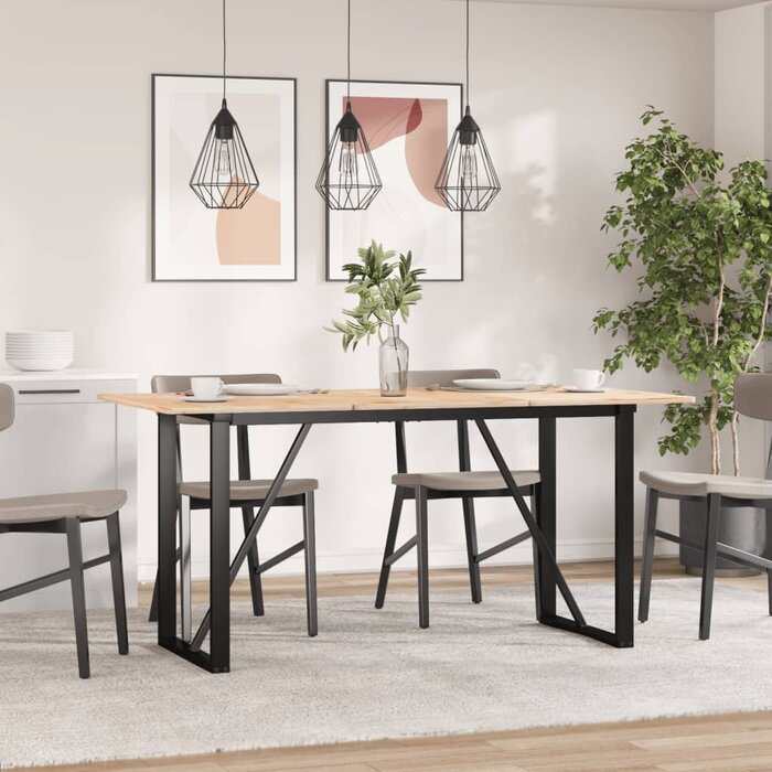 Vidaxl O-Rahmen Tischbeine 120x60x73 cm Gusseisen - schwarz - bis zu 34% Rabatt