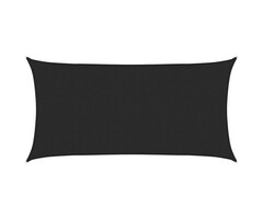 Vidaxl Sonnensegel HDPE 2,5x4,5m schwarz - 53% Rabatt auf Retourenware