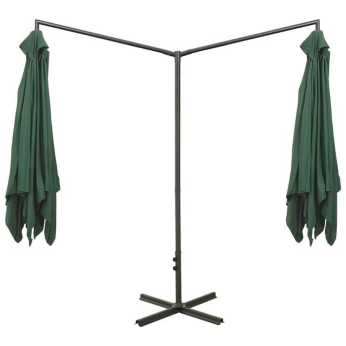Vidaxl Doppelsonnenschirm 600x300 cm Grün - Jetzt bis zu 35% Rabatt sichern