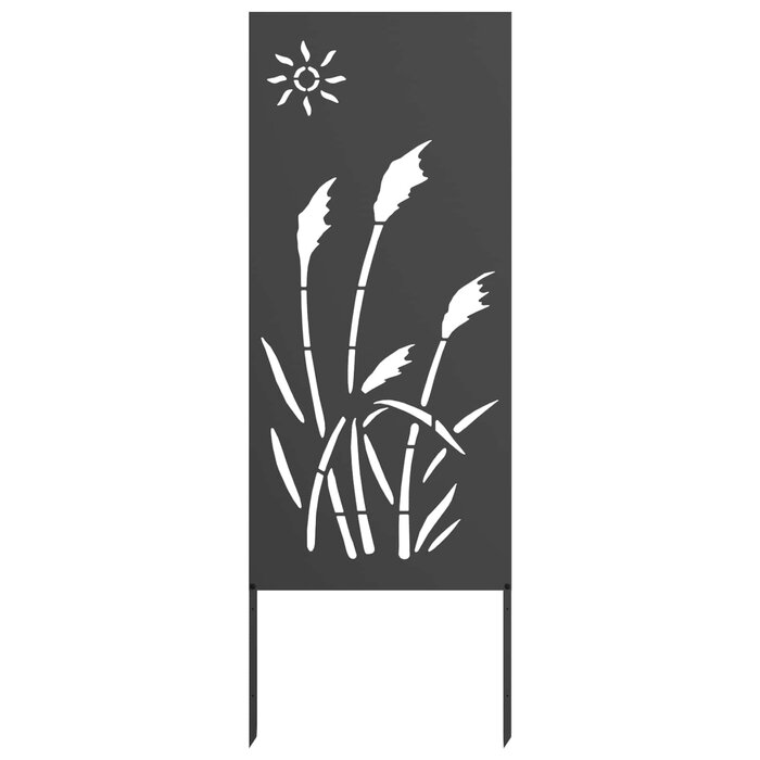 Vidaxl Sichtschutz Garten Stahl Schwarz 50x140 cm - Jetzt bis zu 34% reduziert!