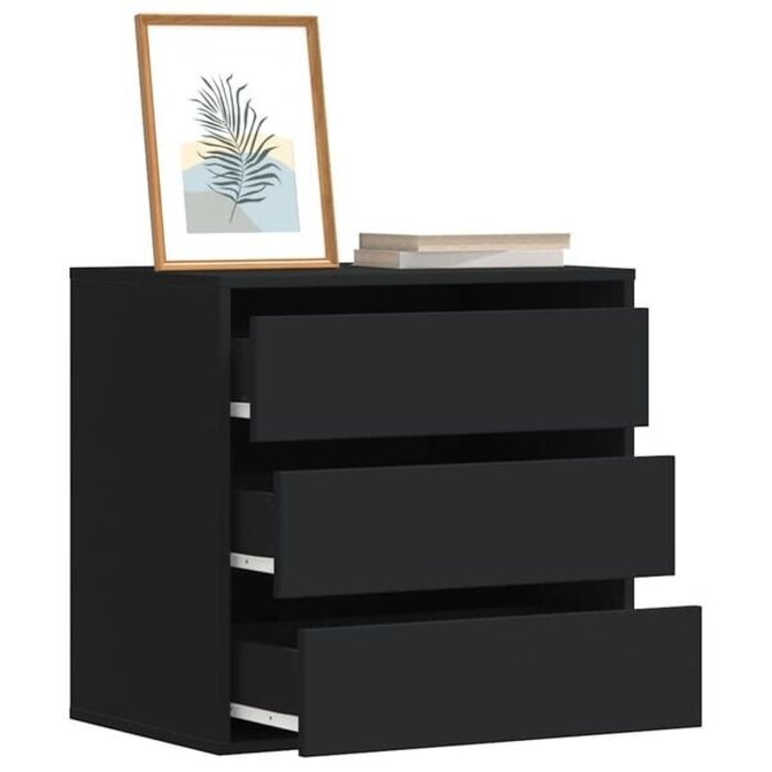 Vidaxl Schubladenkommode in Schwarz - 60x41x58 cm - bis zu 35% Rabatt