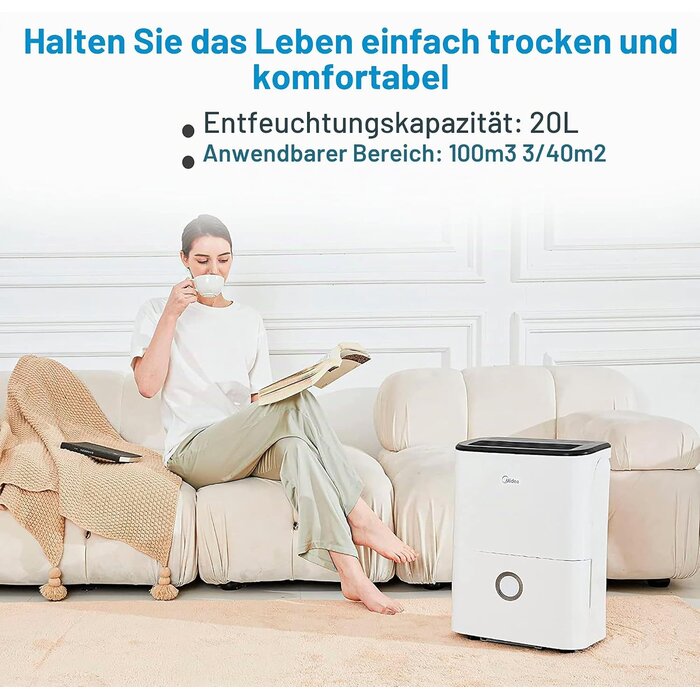 Leistungsstarker Luftentfeuchter bis 20L/Tag - Sparen Sie bis zu 35%