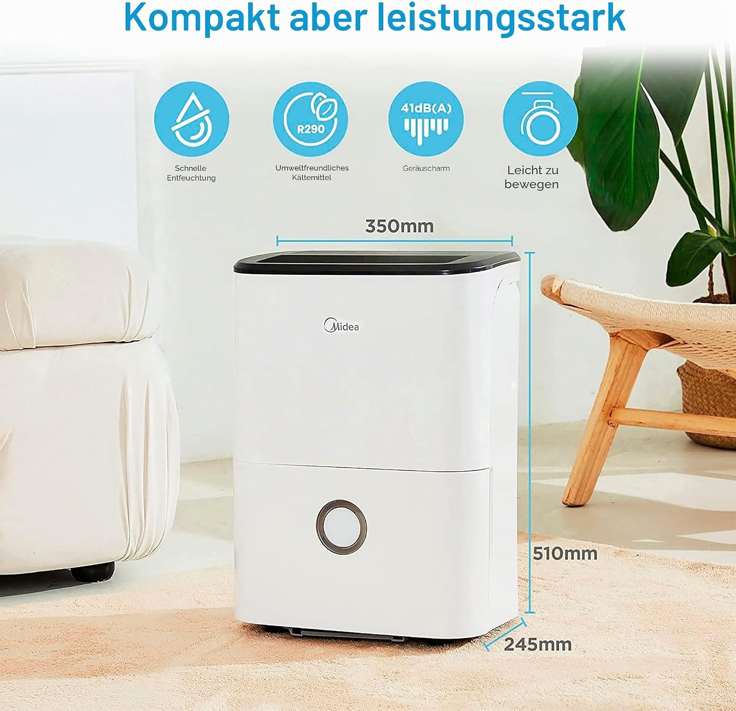Leistungsstarker Luftentfeuchter bis 20L/Tag - Sparen Sie bis zu 35%