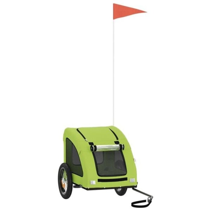 Vidaxl Hunde-Fahrradanhänger, Grün - Robust & Komfortabel - bis zu 34% günstiger