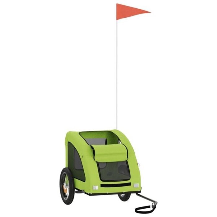 Vidaxl Hunde-Fahrradanhänger, Grün - Robust & Komfortabel - bis zu 34% günstiger