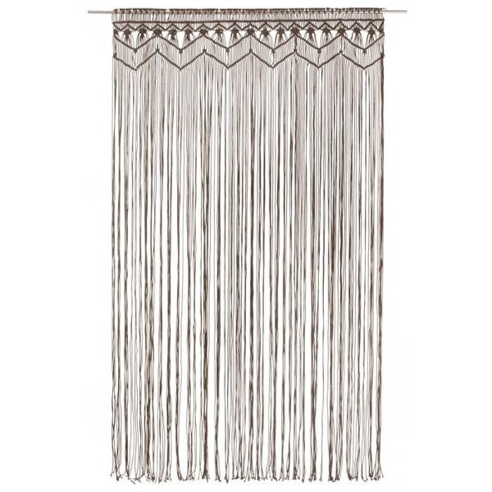Vidaxl Makramee-Fadenvorhang Taupe 140x240cm - Jetzt bis zu 33% sparen