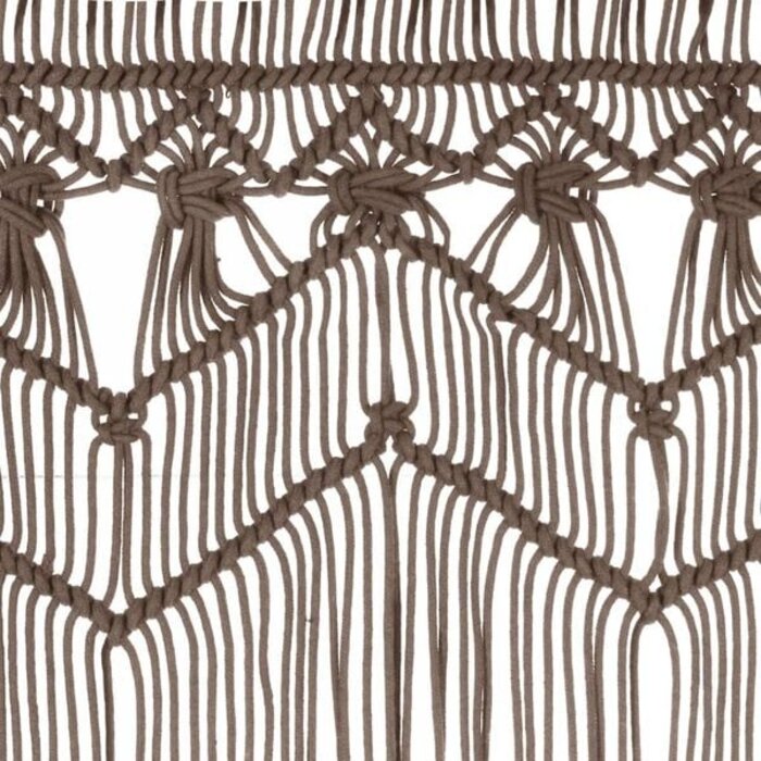Vidaxl Makramee-Fadenvorhang Taupe 140x240cm - Jetzt bis zu 33% sparen