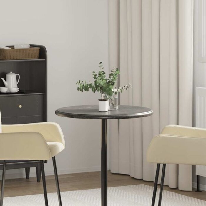 Vidaxl Edle Marmor-Tischplatte, Schwarz, Ø 60 cm - Jetzt bis zu 35% sparen
