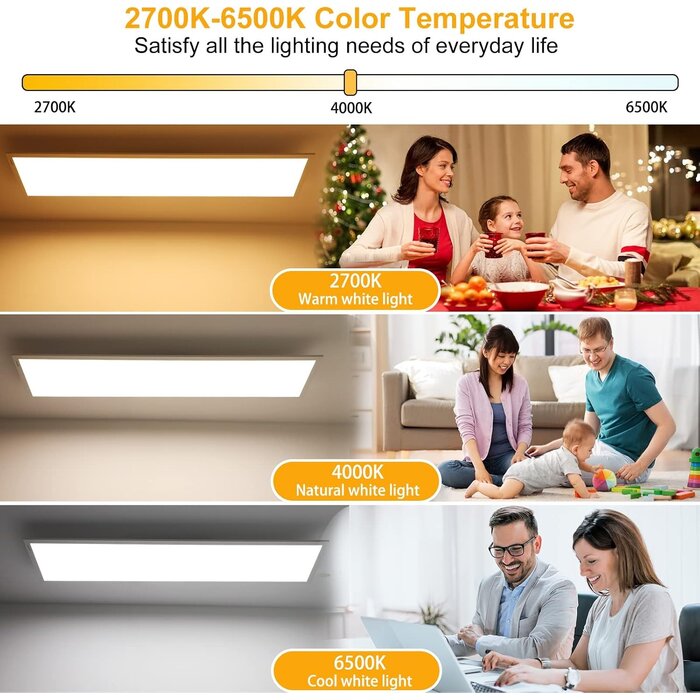 LED Deckenpaneel 100x25cm, 28W, dimmbar - bis zu 34% Rabatt